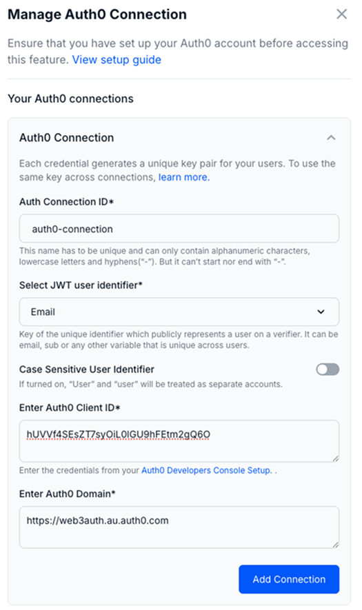 Auth0 Connection
